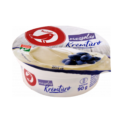 AUCHAN Krémtúró mazsolás 90g